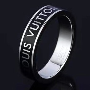 Stainless Steel Brand Ring-DY230507-LVJZ008S-17-5