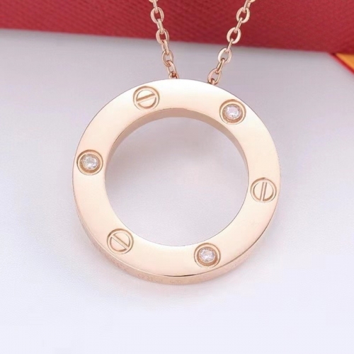 Stainless Steel Brand Necklace-DY230507-LVXL051R-16