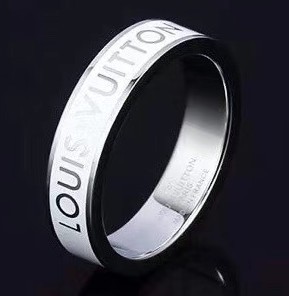 Stainless Steel Brand Ring-DY230507-LVJZ008S-17-3