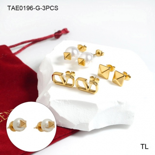 Stainless Steel Brand Earrings-SN230507-TAE0196-G-3PCS-20.3