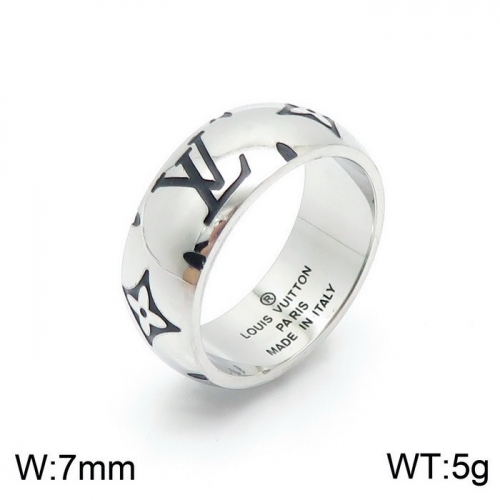 Stainless Steel Brand Ring-DY230507-LVJZ003S-13