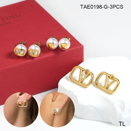 Stainless Steel Brand Earrings-SN230507-TAE0198-G-3PCS-21.7