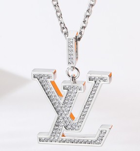 Stainless Steel Brand Necklace-DY230507-LVXL058S-300-21