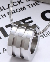 Stainless Steel Brand Necklace-DY230507-LVXL043S-16