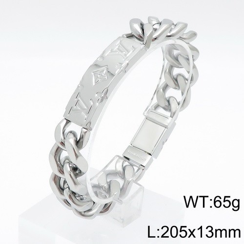 Stainless Steel Brand Bracelet-DY230507-LVSL001S-429-30