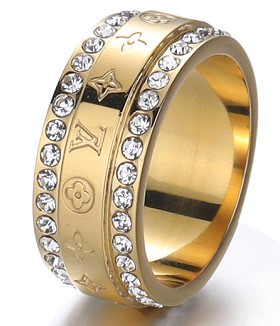 Stainless Steel Brand Ring-DY230507-LVJZ007G-18