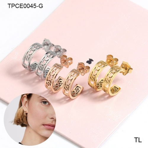 Stainless Steel TOU*S Earrings-SN230507-TPCE0045-G-12.4