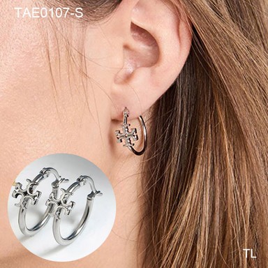 Stainless Steel Brand Earrings-SN230507-TAE0107-S-13