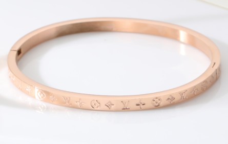 Stainless Steel Brand Bangle-DY230507-LVSL032R-243-17