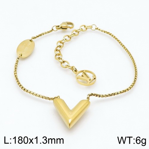 Stainless Steel Brand Bracelet-DY230507-LVSL011G-16