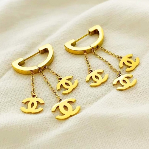 Stainless Steel Brand Earrings-RR230511-Rre0872-17