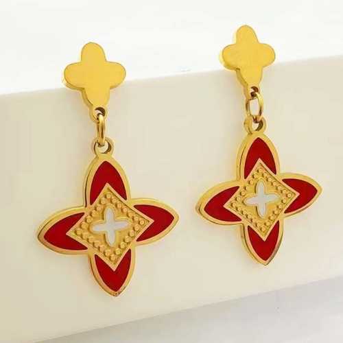 Stainless Steel Brand Earrings-RR230511-Rre0898-13