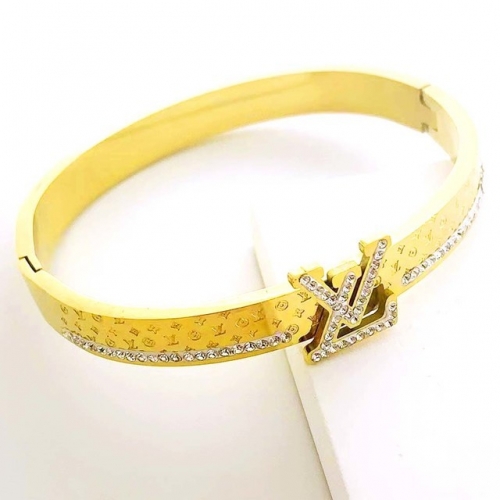 Stainless Steel Brand Bangle-RR230511-Rrs04434-24