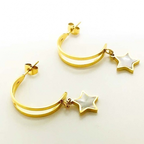 Stainless Steel Brand Earrings-RR230511-Rre0945-12