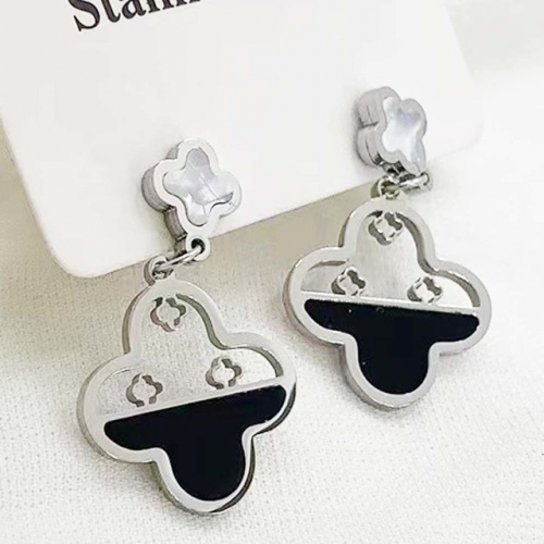 Stainless Steel Brand Earrings-RR230511-Rre0880-12