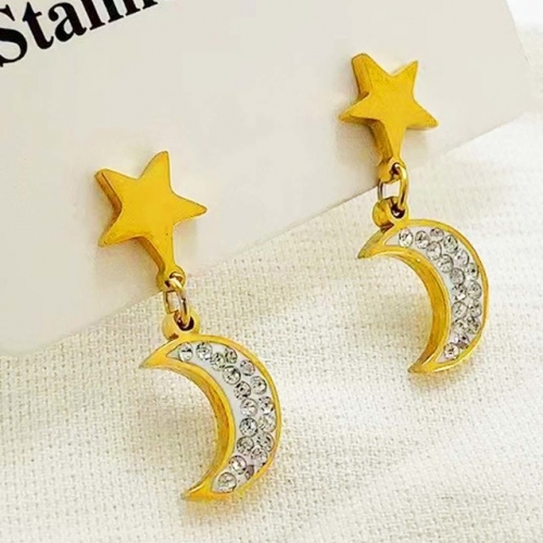 Stainless Steel Brand Earrings-RR230511-Rre0884-10