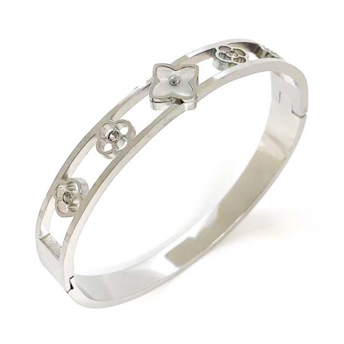 Stainless Steel Brand Bangle-RR230511-Rrs04425-23