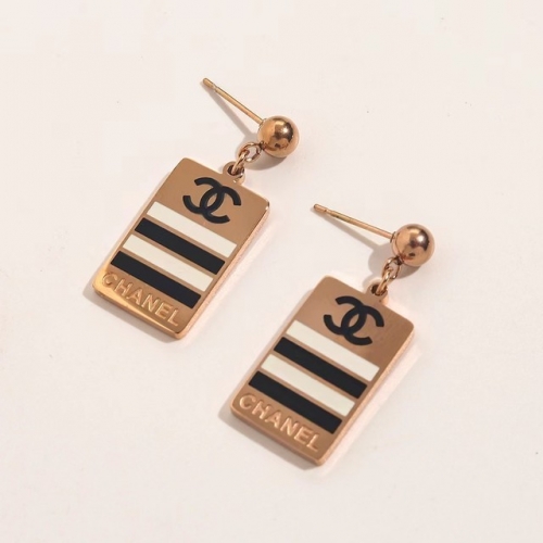 Stainless Steel Brand Earrings-YWA230511-P10FFX