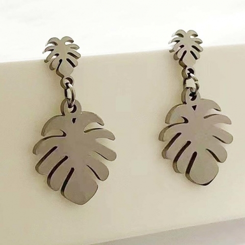 Stainless Steel Brand Earrings-RR230511-Rre0873-8