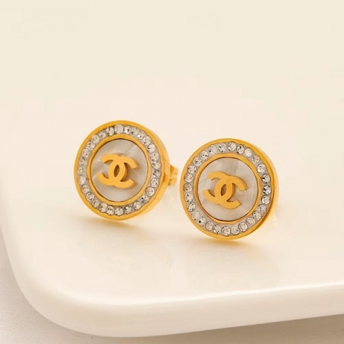 Stainless Steel Brand Earrings-YWA230511-P9MQA