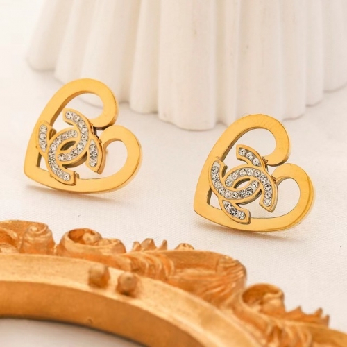 Stainless Steel Brand Earrings-YWA230511-P8MSA