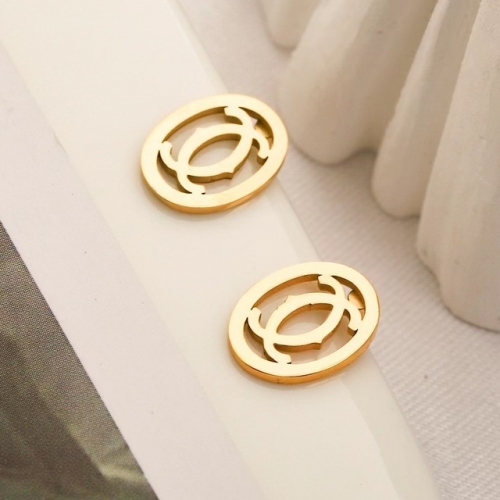 Stainless Steel Brand Earrings-YWA230511-P4.5BYY