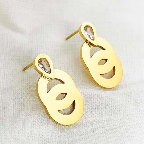 Stainless Steel Brand Earrings-RR230511-Rre0861-10