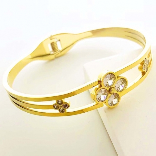 Stainless Steel Brand Bangle-RR230511-Rrs04428-24