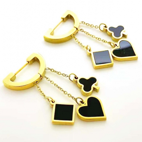 Stainless Steel Brand Earrings-RR230511-Rre0950-17