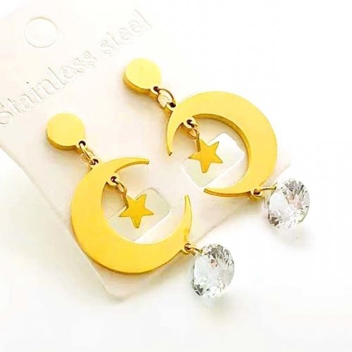 Stainless Steel Brand Earrings-RR230511-Rre0928-11