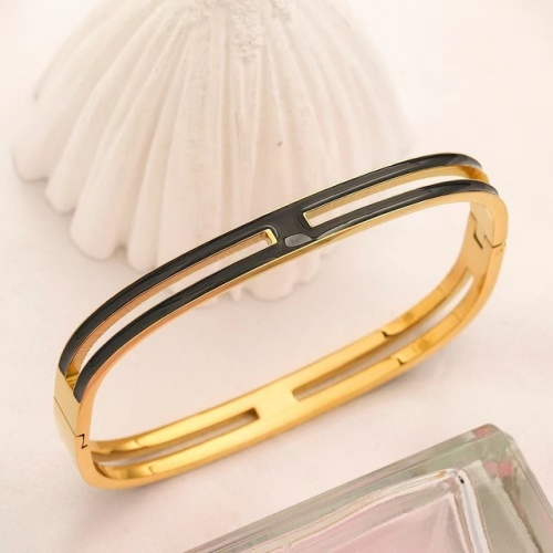 Stainless Steel Brand Bangle-YWA230511-P19NJA (4)