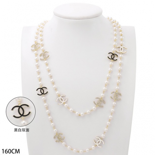 Stainless Steel Brand Necklace-HY230526-P30HWSA (1)