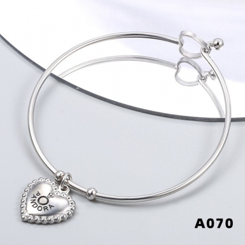 Stainless Steel Pandor*a Bangle-CH230526-P9GIL