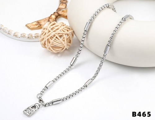 Stainless Steel uno de * 5o Necklace-CH230526-P12VT0
