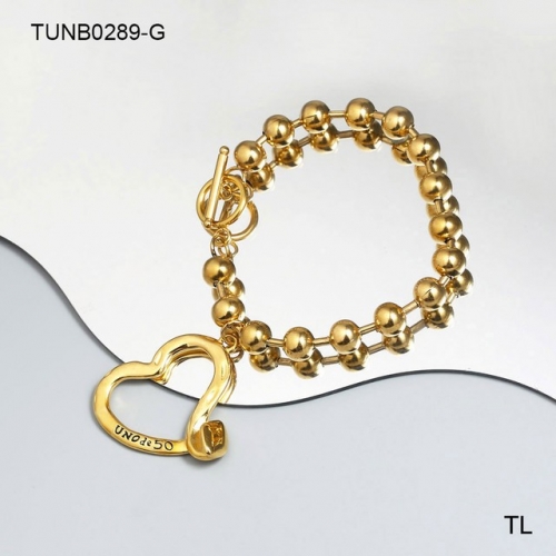 Stainless Steel uno de * 50 Bracelet-SN230612-TUNB0289-G-19.3