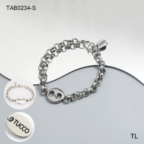 Stainless Steel Brand Bracelet-SN230612-TAB0234-S-11