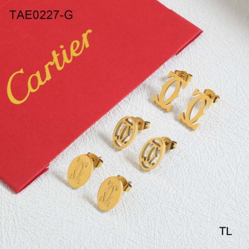 Stainless Steel Brand Earrings-SN230612-TAE0227-G-17.4