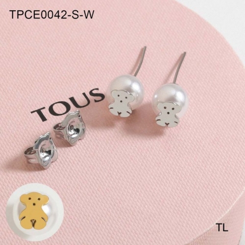 Stainless Steel TOU*S Earrings-SN230612-TPCE0042-S-W-10