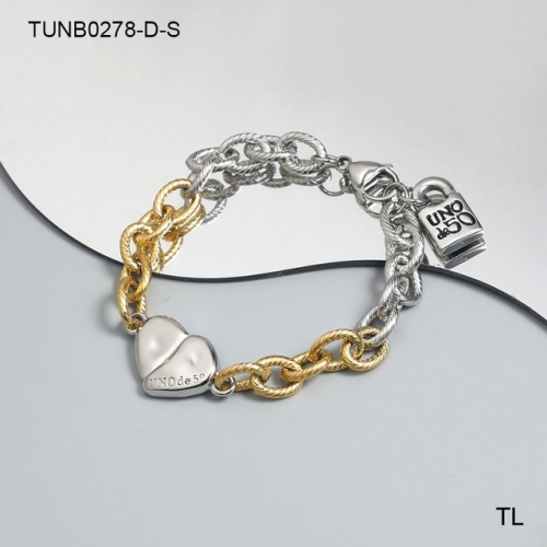 Stainless Steel uno de * 50 Bracelet-SN230612-TUNB0278-D-S-16.3