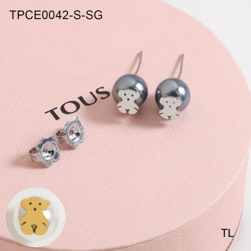 Stainless Steel TOU*S Earrings-SN230612-TPCE0042-S-SG-10