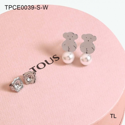 Stainless Steel TOU*S Earrings-SN230612-TPCE0039-S-W-8.8