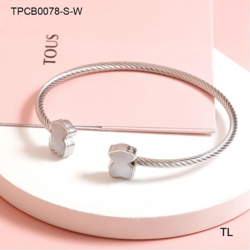 Stainless Steel TOU*S Bangle-SN230612-TPCB0078-S-W-17.5