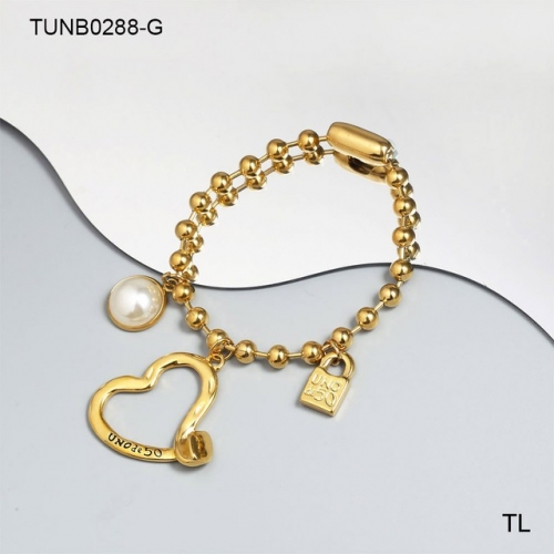 Stainless Steel uno de * 50 Bracelet-SN230612-TUNB0288-G-19.3