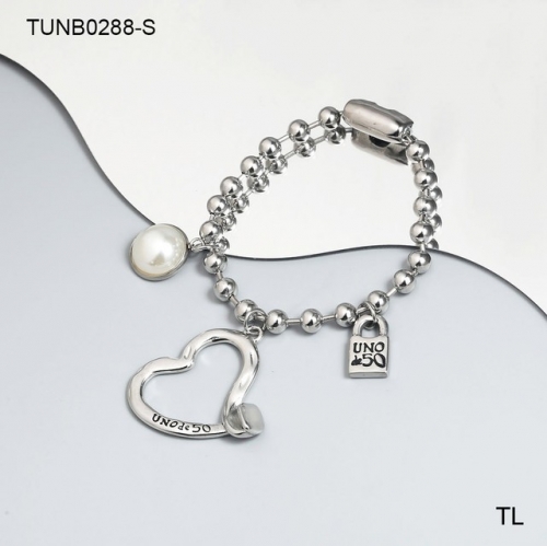 Stainless Steel uno de * 50 Bracelet-SN230612-TUNB0288-S-16.8