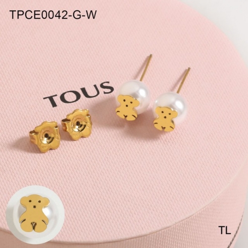 Stainless Steel TOU*S Earrings-SN230612-TPCE0042-G-W-10.6