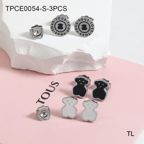 Stainless Steel TOU*S Earrings-SN230612-TPCE0054-S-3PCS-17.8