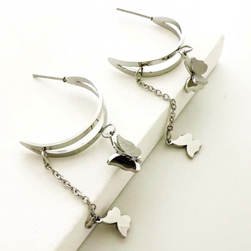 Stainless Steel Brand Earrings-RR230626-Rre1022-13