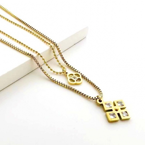 Stainless Steel Brand Necklace-RR230626-Rrx0823-17