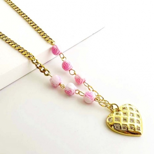 Stainless Steel Brand Necklace-RR230626-Rrx0819-16