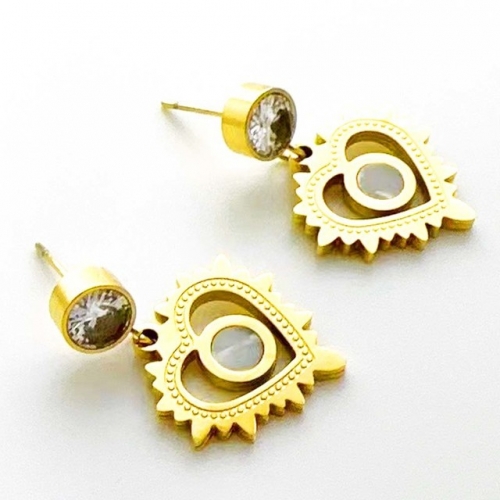 Stainless Steel Brand Earrings-RR230626-Rre1014-13